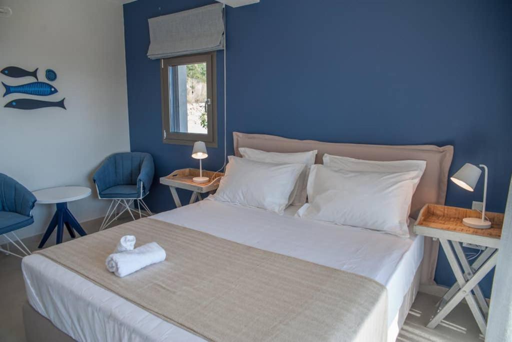 New Villa Blue With Private Pool At Trapezaki Livathos  Exteriér fotografie
