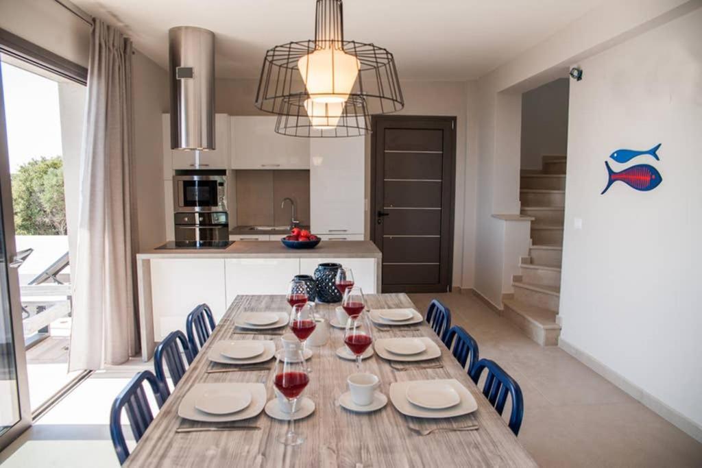 New Villa Blue With Private Pool At Trapezaki Livathos  Exteriér fotografie
